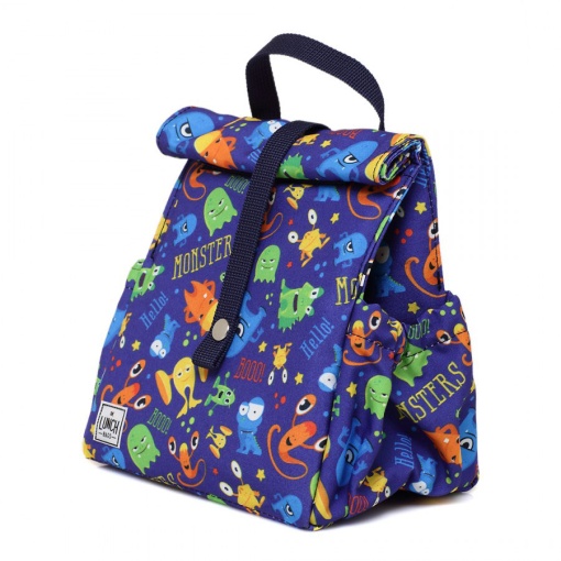 Lancheira Térmica The Lunch Bags Kids Monsters 24x21x16cm