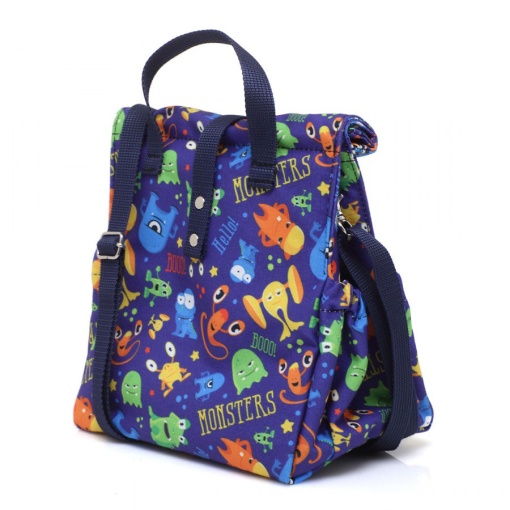 Lancheira Térmica The Lunch Bags Kids Monsters 24x21x16cm
