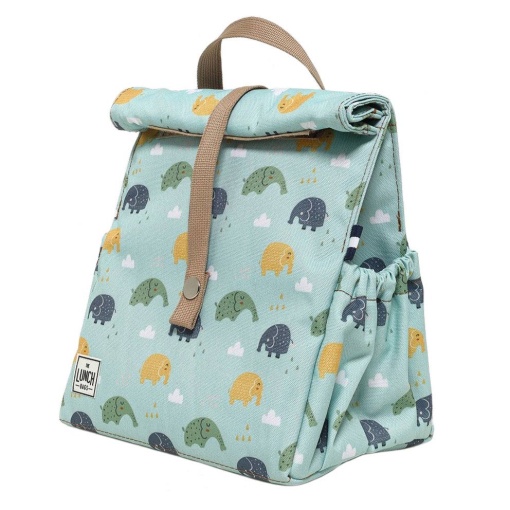 Lancheira Térmica The Lunch Bags Kids Elephants 24x21x16cm
