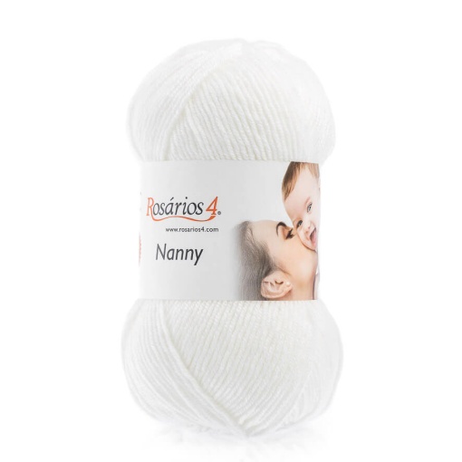 Fio de Tricot Rosários 4 Nanny 100g Branco 12