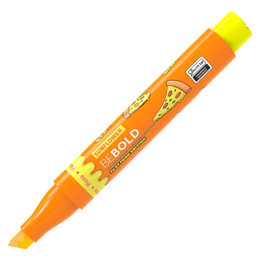 Sublinhador Fluorescente Perfumado NEWPEN Bebold Fast Food Amarelo/Pizza