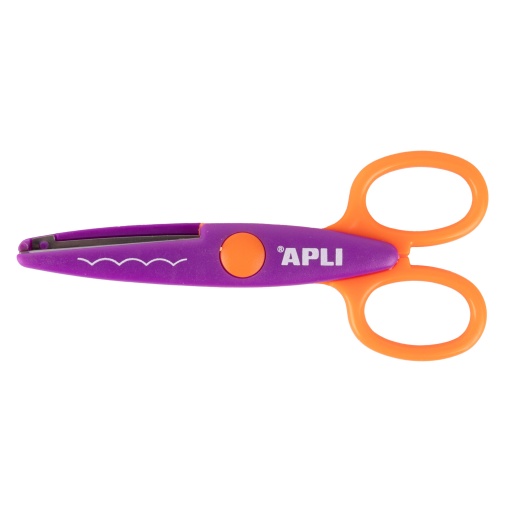 Tesoura Escolar Curva 13,5cm Redonda APLI Kids