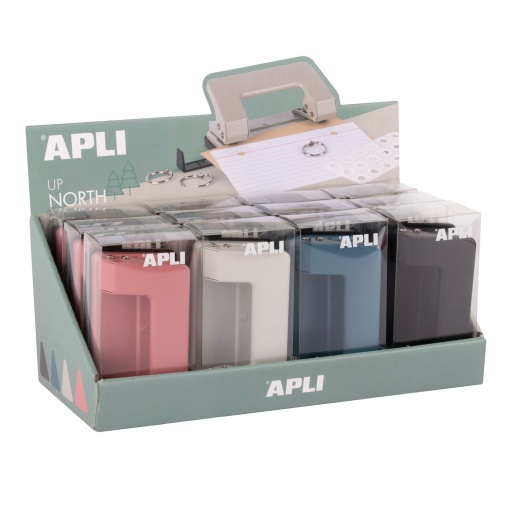 APLI Up North hole punch, 12 sheets, assorted.