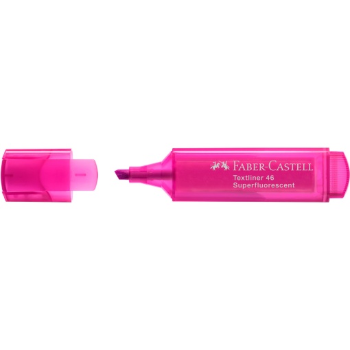 Faber-Castell Textliner 46 1-2-5mm Pink Fluorescent Highlighter