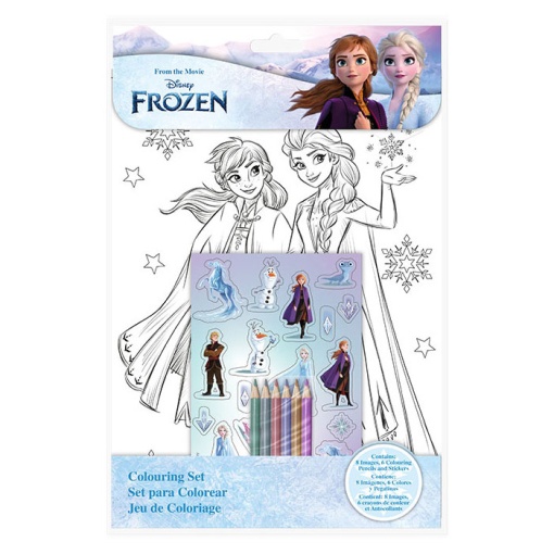 Conjunto para Colorir com Autocolantes DISNEY FROZEN