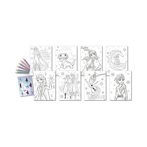 Conjunto para Colorir com Autocolantes DISNEY FROZEN