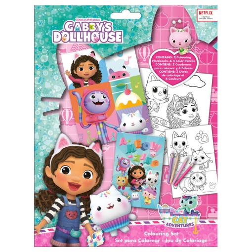 Conjunto para Colorir Gabby's Dollhouse