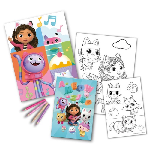 Conjunto para Colorir Gabby's Dollhouse