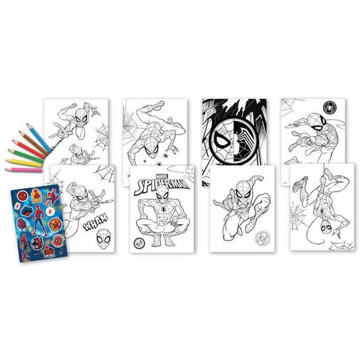 Conjunto para Colorir com Autocolantes MARVEL Spider-man