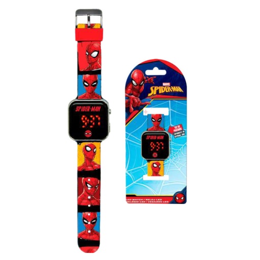 Relógio de pulso digital LED MARVEL Spider-man Spd4903