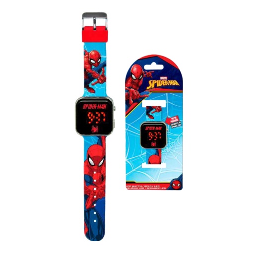 Relógio de pulso digital LED MARVEL Spider-man Spd4987