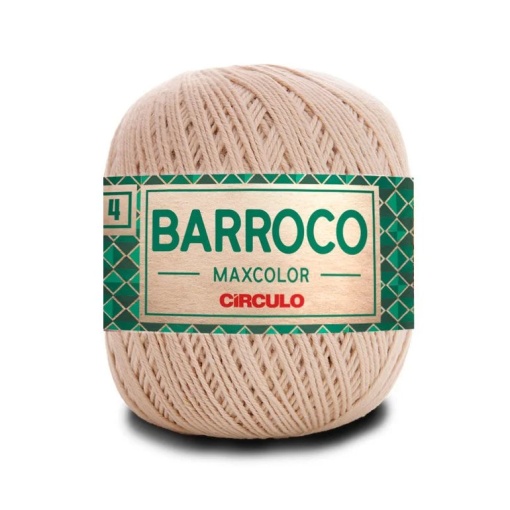 Fio de crochet CÍRCULO Barroco Maxcolor 200g porcelana 7684