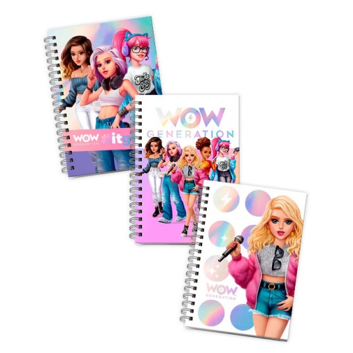 Caderno A5 Capa Dura WOW GENERATION SORTIDO