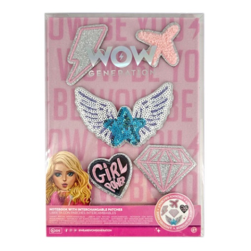 Caderno A5 WOW Generation com Decoração Amovível