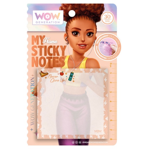 Bloco de notas Adesivas WOW Generation 76x76x0,5mm sortido