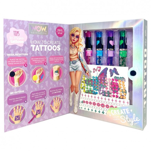 Conjunto de Tatuagens WOW Generation