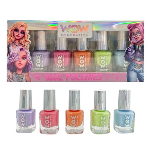 Conjunto 5 vernizes WOW Generation cores pastel Wow00110