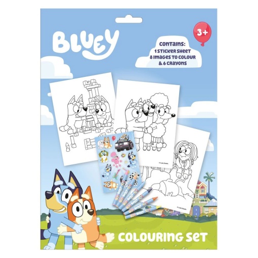 Conjunto para Colorir com Notebook BLUEY