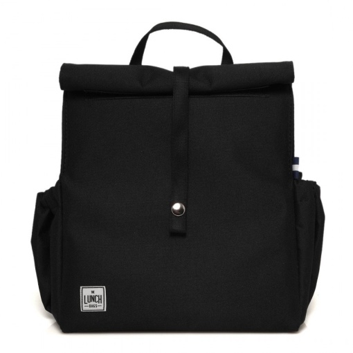 Lancheira térmica The Lunch Bags Lunchpack Black 28x26x19cm