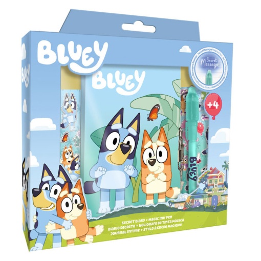 Diário + Esferográfica Mágica BLUEY