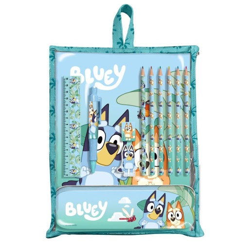 Conjunto Escolar BLUEY 12 Peças