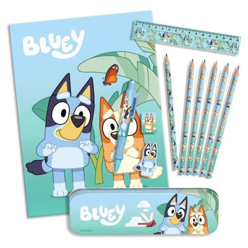 Conjunto Escolar BLUEY 12 Peças