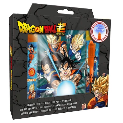 Diário + Esferográfica Mágica Dragon Ball
