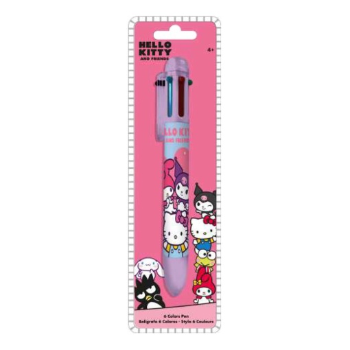 Esferográfica de 6 Cores Hello Kitty And Friends