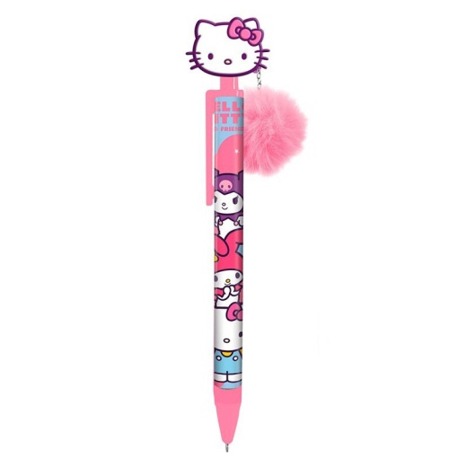 Esferográfica com Pompom Hello Kitty And Friends