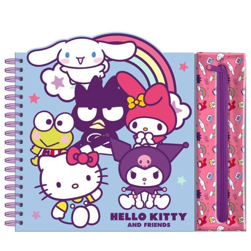 Livro de Atividades com Estojo Removível Hello Kitty And Friends