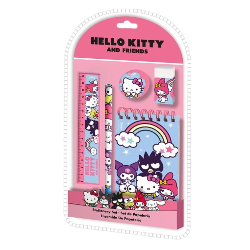Conjunto Escolar Hello Kitty And Friends 5 Peças