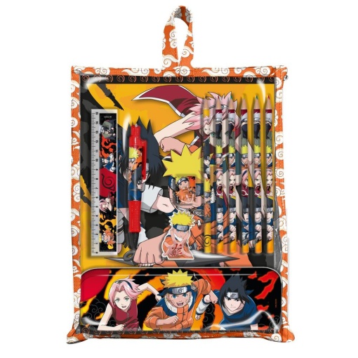 Conjunto Escolar NARUTO 12 Peças