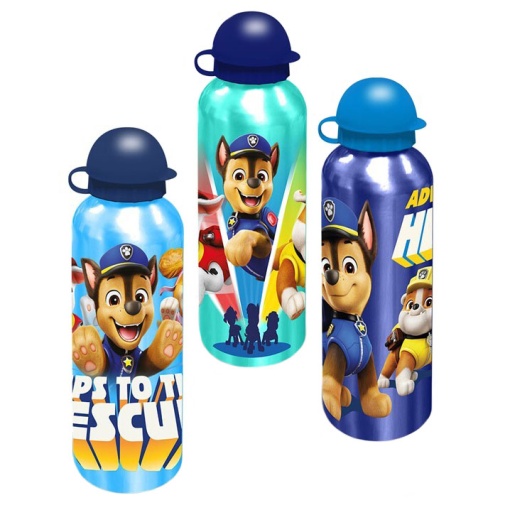 Garrafa de Alumínio Patrulha Pata 500ml sortido