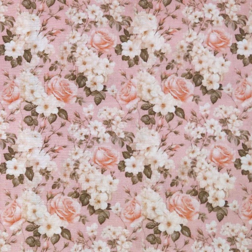 Tecido digital Beautiful Roses rosa 1x1,50m Fc12-137