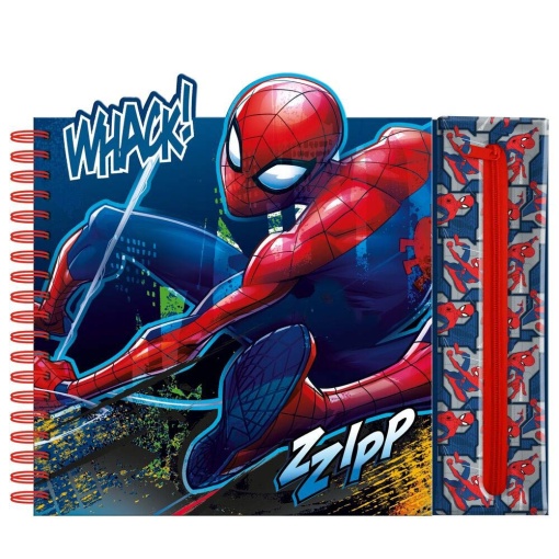 Livro de Atividades com Estojo Removível MARVEL Spider-man