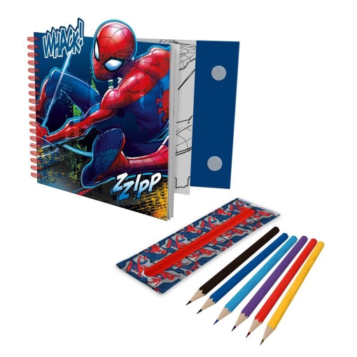 Livro de Atividades com Estojo Removível MARVEL Spider-man