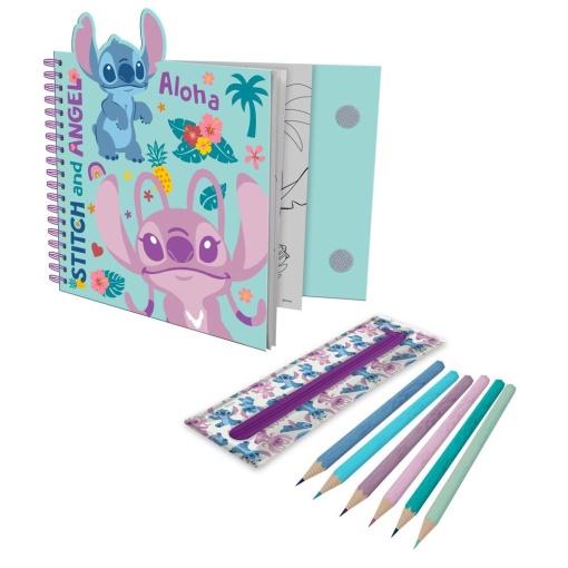 Livro de Atividades com Estojo Removível DISNEY Stitch