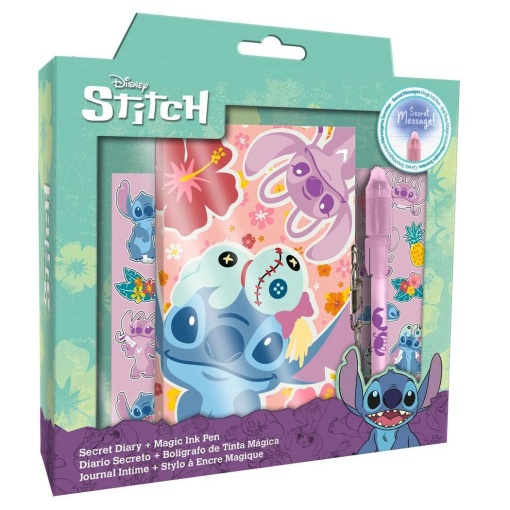 Diário + Esferográfica Mágica DISNEY Stitch