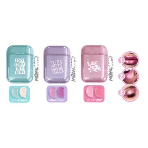 Gloss, Blush e Eyeliner 3 em 1 WOW Generation sortido