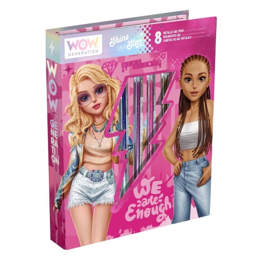 Conjunto para Colorir com Esferográficas de Gel WOW Generation