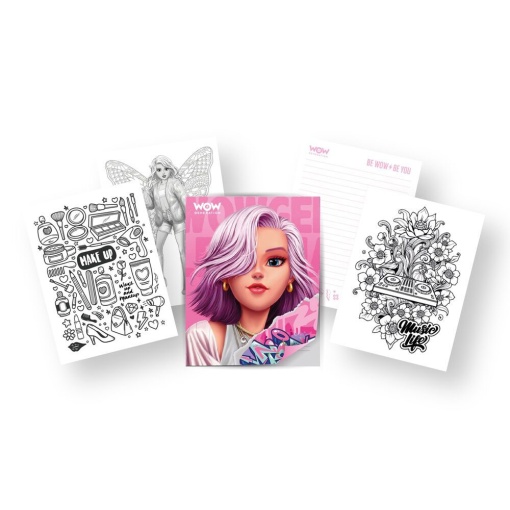 Conjunto para Colorir com Esferográficas de Gel WOW Generation
