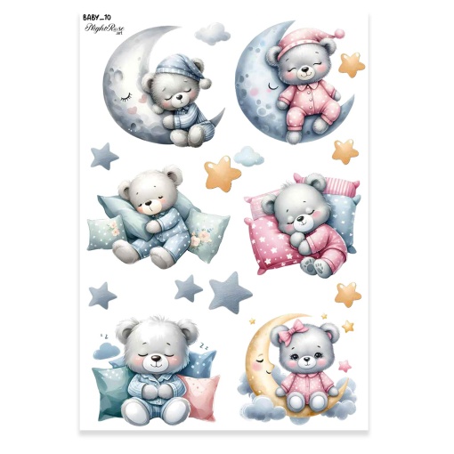 Papel Transfer Nightrose.art Baby 10