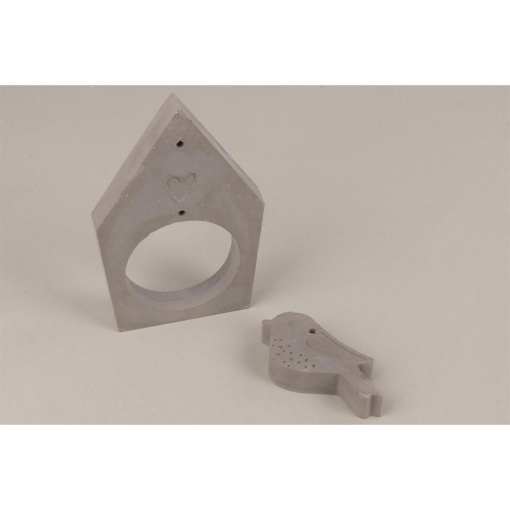 Molde de silicone casinha e passarinho 14,5x26x1,2cm RAYHER