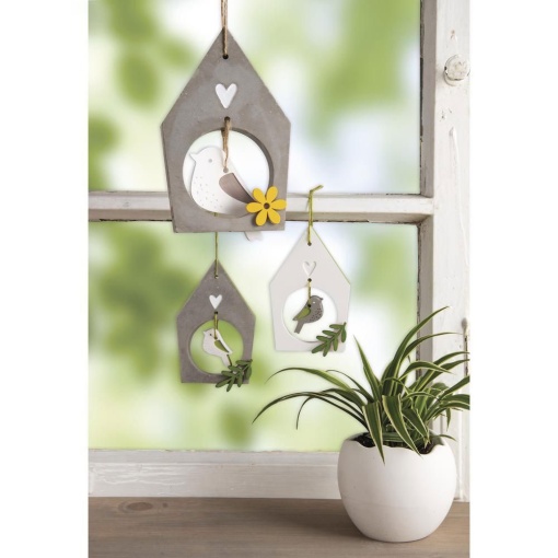 Molde de silicone casinha e passarinho 14,5x26x1,2cm RAYHER