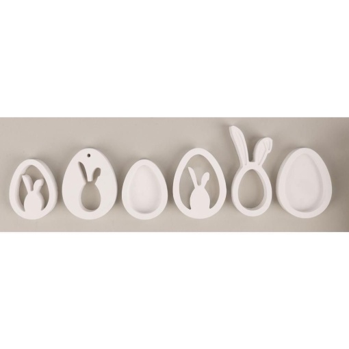Molde de silicone ovos com coelhos 14,5x26x1,2cm RAYHER