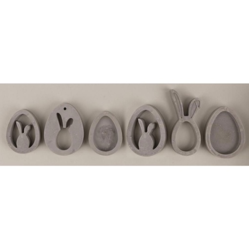 Molde de silicone ovos com coelhos 14,5x26x1,2cm RAYHER