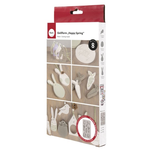 Molde de silicone HAPPY Spring 14,5x26x1,2cm RAYHER