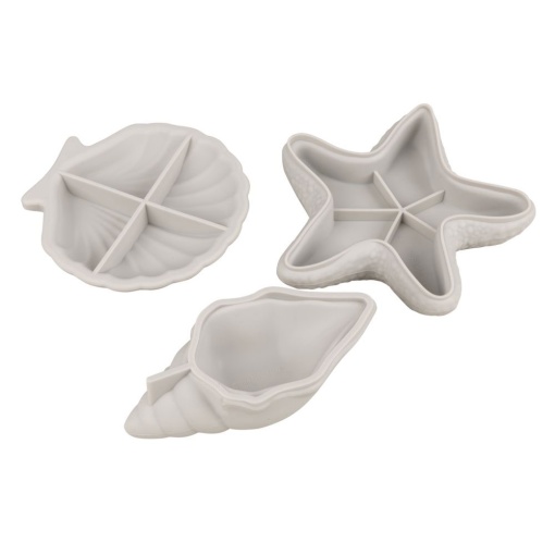 Molde de silicone Estrela do MAR com 3 conchas RAYHER