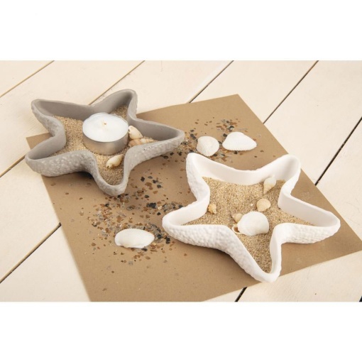 Molde de silicone Estrela do MAR com 3 conchas RAYHER