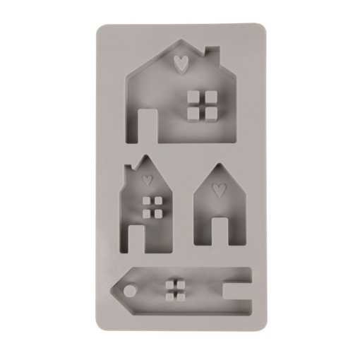Molde de silicone casas iluminadas RAYHER